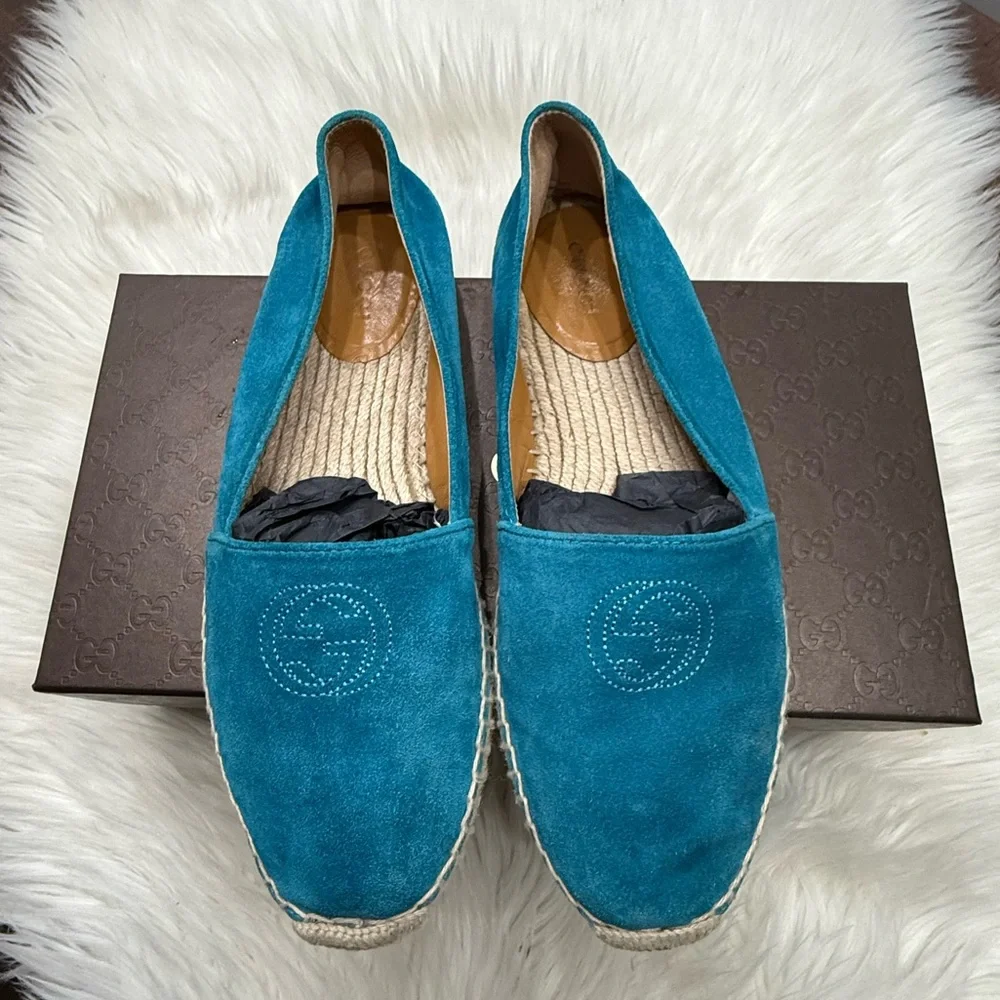 GUCCI Pilar Espadrilles In Deep Cobalt